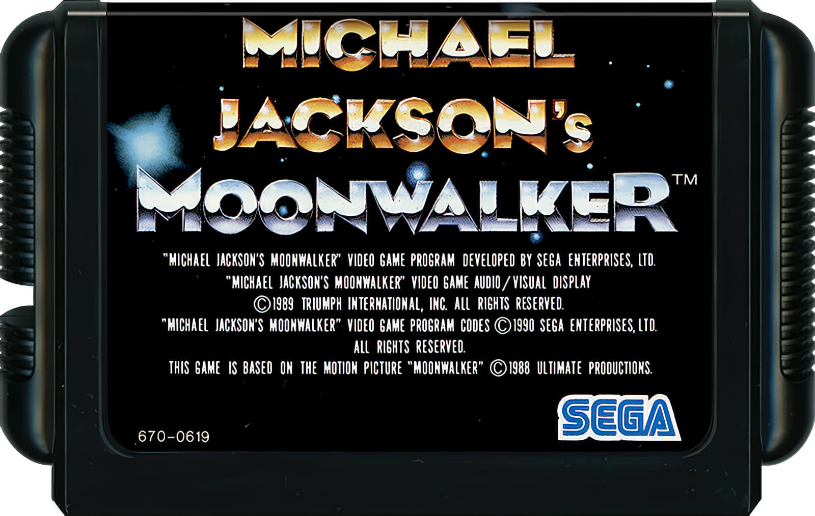 Лицензионный картридж Michael Jackson's Moonwalker для Sega Mega Drive